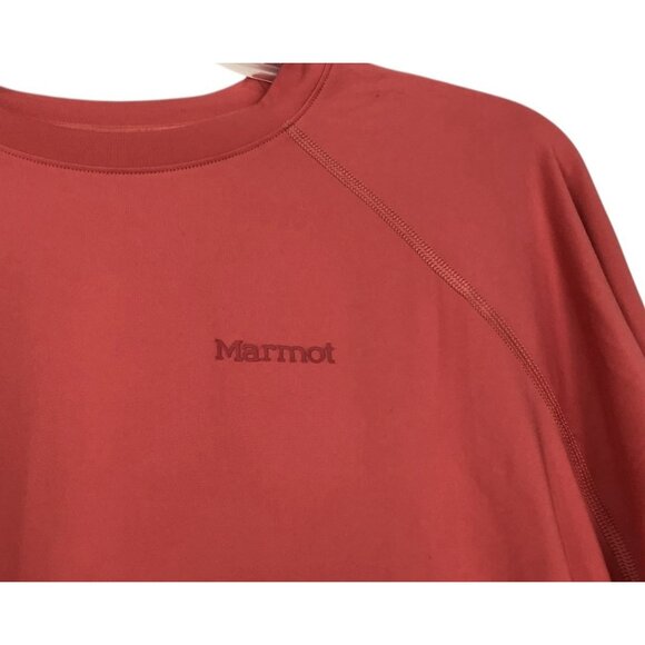 MARMOT Shirt Womens Size Large WINDRIDGE Long Sleeve UPF 50 T-Shirt Grapefruit - Picture 2 of 9